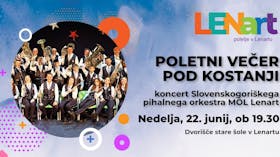POLETNI VEČER POD KOSTANJI KONCERT SLOVENSKOGORIŠKEGA PIHALNEGA ORKESTRA MOL LENART