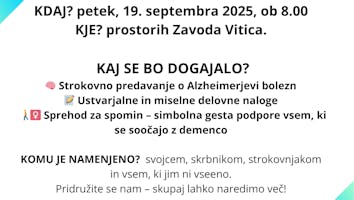 Svetovni dan Alzheimerjeve bolezni
