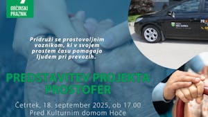 Postani Prostofer predstavitev, četrtek, 18.9.2025 ob 17.00