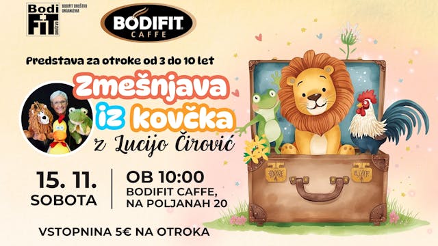 Otroška predstava v BODIFIT Caffe: Zmešnjava iz kovčka