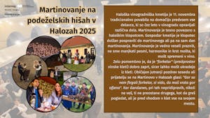 Martinovanje na podeželskih hišah v Halozah 2025