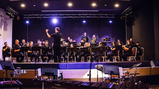 Praznični koncert Pihalnega orkestra Talum Kidričevo v dvorani restavracije Pan
