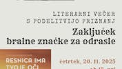 Literarni večer in zaključek bralne značke za odrasle z gostom Samom Rugljem