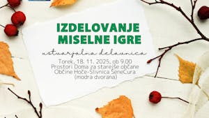 Ustvarjalna delavnica "Izdelovanje miselne igre"