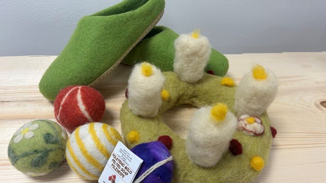 Decembrske mini delavnice polstenja-mokro polstenje