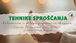 Tehnike sproščanja - delavnica v sklopu pogovorne skupine Čebelice