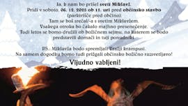 Srečanje z Miklavžem in vražjimi Krampusi