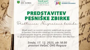 Predstavitev pesniške zbirke Drobtinice; Neizrečene besede