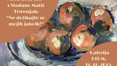 LIKOVNA DELAVNICA »Ne dotikajte se mojih jabolk« s Slađano Matić Trstenjak