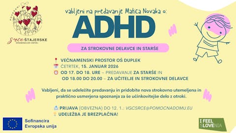 Predavanje o ADHD - Matic Novak in Modri junaki
