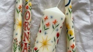 Dekoracija sveč in vino