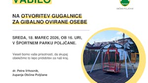 OTVORITEV GUGALNICE ZA GIBALNO OVIRANE OSEBE