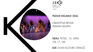 PLESNE MIGARIJE 2026 - območna revija plesnih skupin