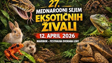 27. Mednarodni sejem eksotičnih živali – SLO‑EXO 2026