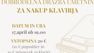 DOBRODELNA DRAŽBA UMETNIN ZA NAKUP KLAVIRJA
