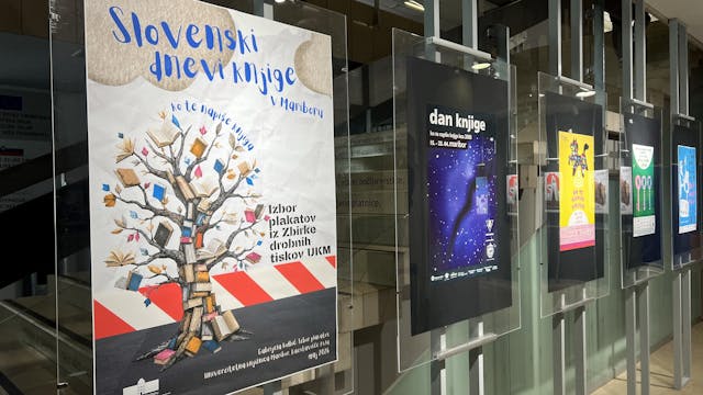 Slovenski dnevi knjige v Mariboru: izbor plakatov iz zbirke drobnih tiskov UKM