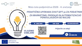 Usposabljanje za podjetnike: učinkovita uporaba ChatGPT-ja in AI orodij