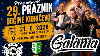 Veselica z ansamblom Galama ob 29. prazniku občine Kidričevo