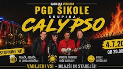 Gasilska veselica pod šotorom s skupino CALYPSO