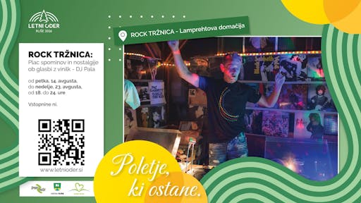 ROCK TRŽNICA: Plac spominov in nostalgije ob glasbi z vinilk (DJ Pala)
