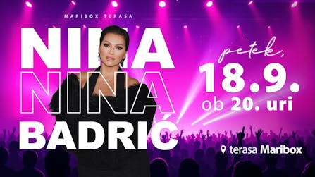 Nina Badrić na Terasi Maribox