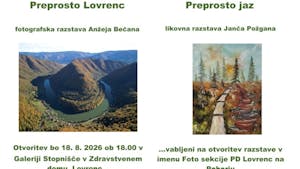 Otvoritev dveh razstav v razširjeni galeriji zdravstvenega doma
