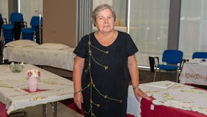 ODPRTJE RAZSTAVE ROČNIH DEL VIDE NOVAK