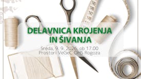 Delavnica krojenja in šivanja