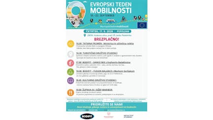 Studenci v gibanju ob evropskem tednu mobilnosti- Dnevi druženja, kulture, gibanja in ustvarjalnosti