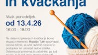 Delavnica pletenja in kvačkanja