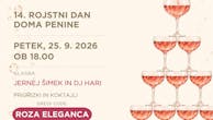Večer roséjev – 14. rojstni dan Doma penine