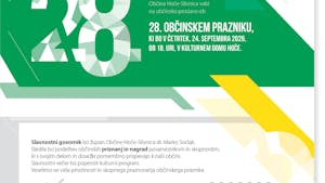 Vabilo na proslavo ob 28. Občinskem prazniku