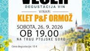 VINSKI VEČER z vinarjem KLT P&F ORMOŽ