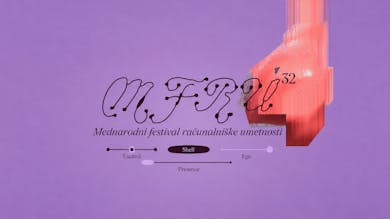 Otvoritveni večer 32. Mednarodnega festivala računalniške umetnosti - MFRU