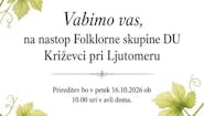 Nastop Folklorne skupine DU Križevci pri Ljutomeru