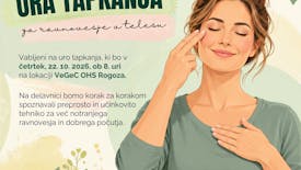 Delavnica tapkanja za ravnovesje v telesu