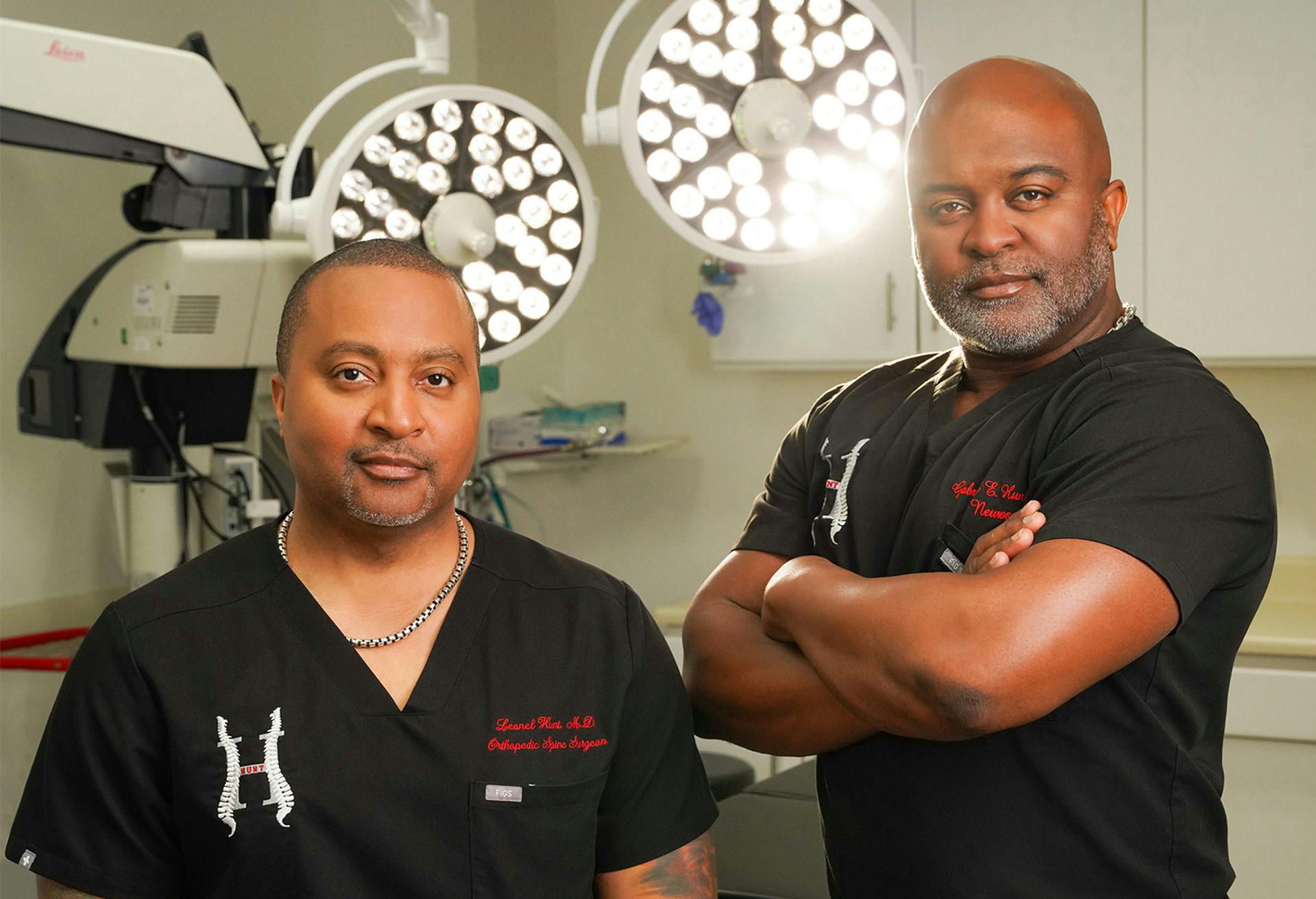 Hunt brothers in their operating room