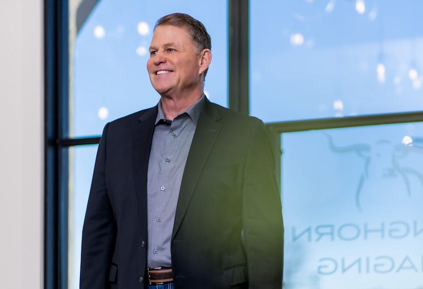 Man standing inside Longhorn Imaging location