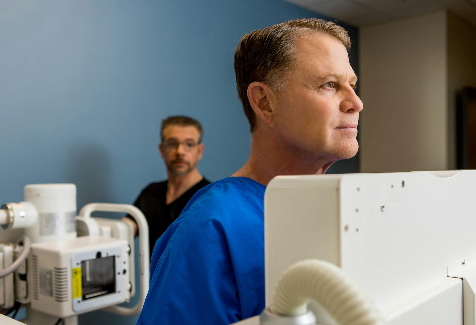 Man receiving an x-ray