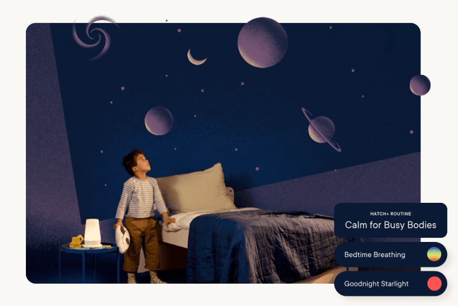 Wake up - Hatch Rest with animated sounds for big kids.