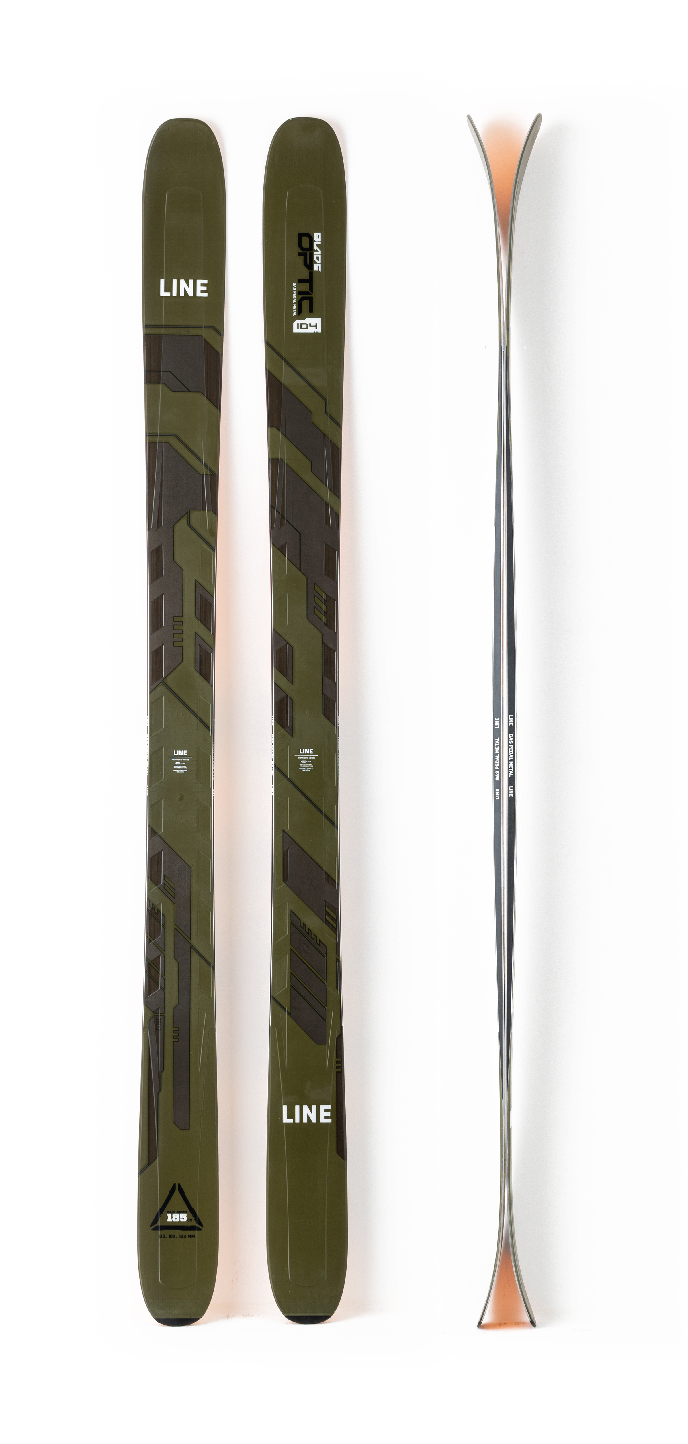 スキー LINE BLADE OPTIC 104 LINE Blade Optic 104 Skis - 2024 - Als.com