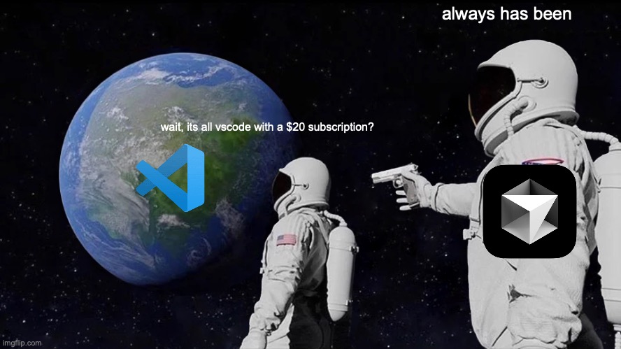 Wait, why are we paying more for VSCode forks again?