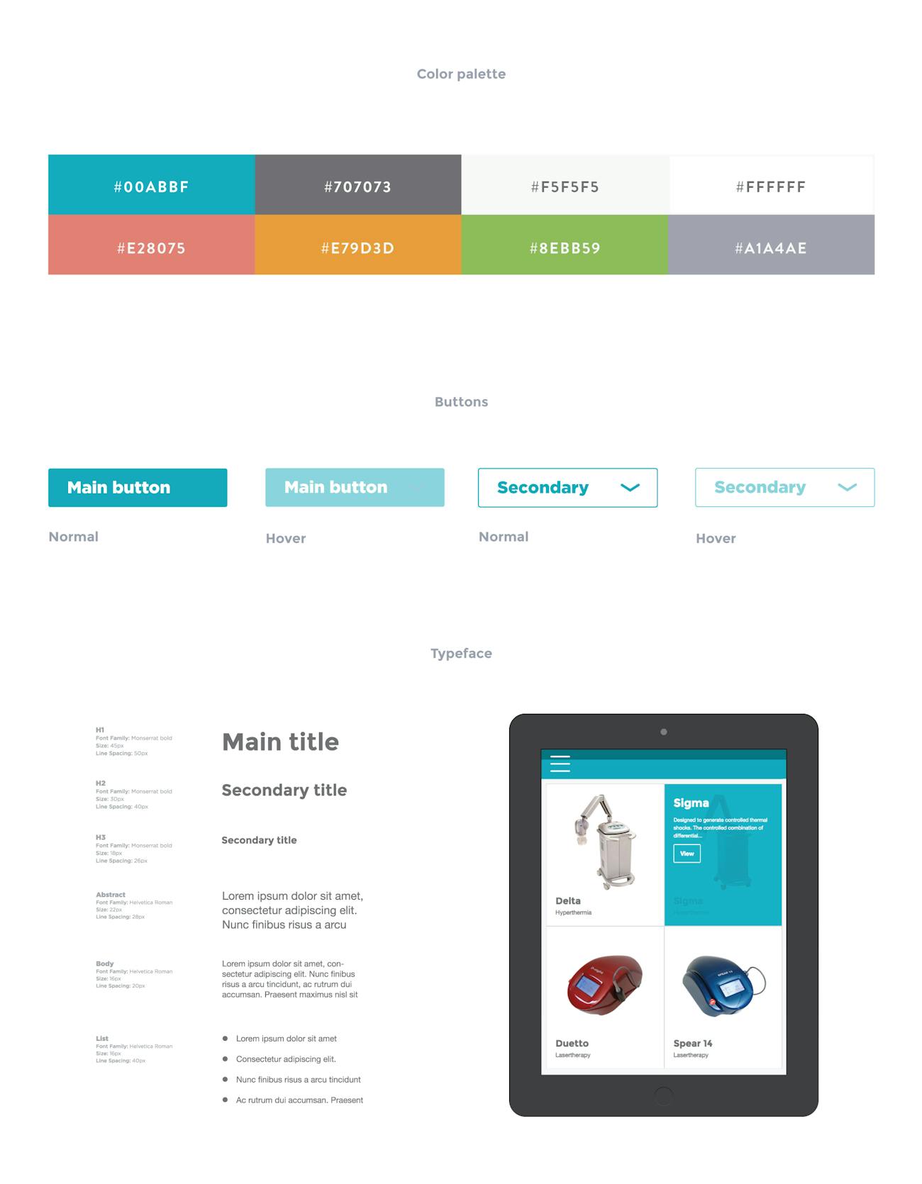 Easytech - Visual design / UX / Development