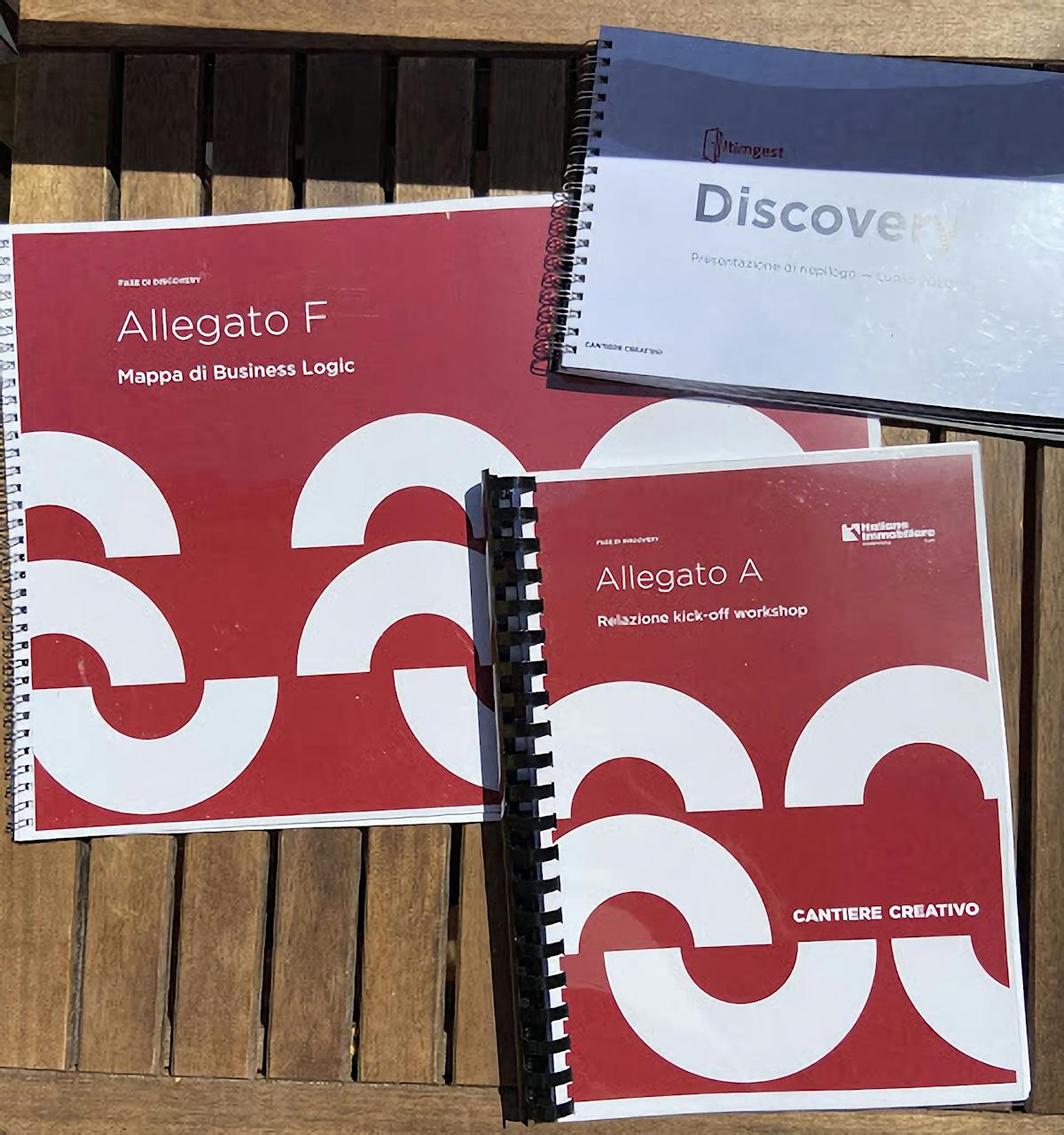 Alcuni degli allegati prodotti durante il keynote finale di un Discovery