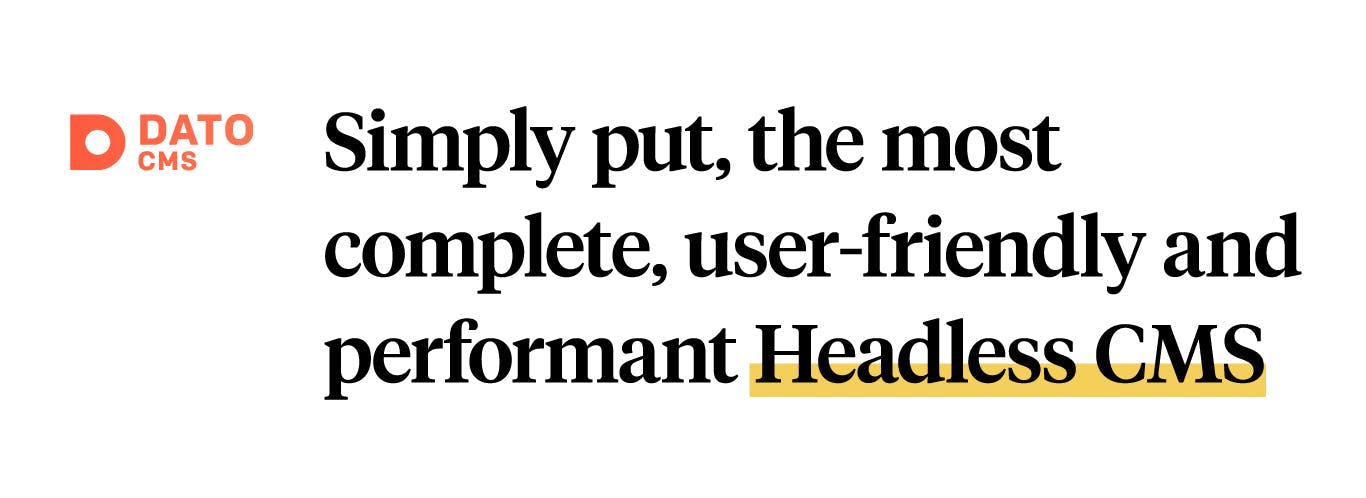 "DatoCMS è semplicemente l'headless CMS più completo, usabile e performante."