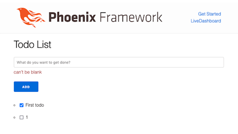 Phoenix Framework - Tutorial per lista To Do 4 L'handle `validate` controlla che ad ogni cambiamento dell'input il valore sia corretto, cioè che non contenga una stringa vuota.
