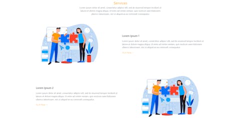 Sezione CTA landing page Un esempio di sezione della landing page con le azioni disponibili per l'utente che naviga.