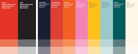 Palette colori Oriente Occidente