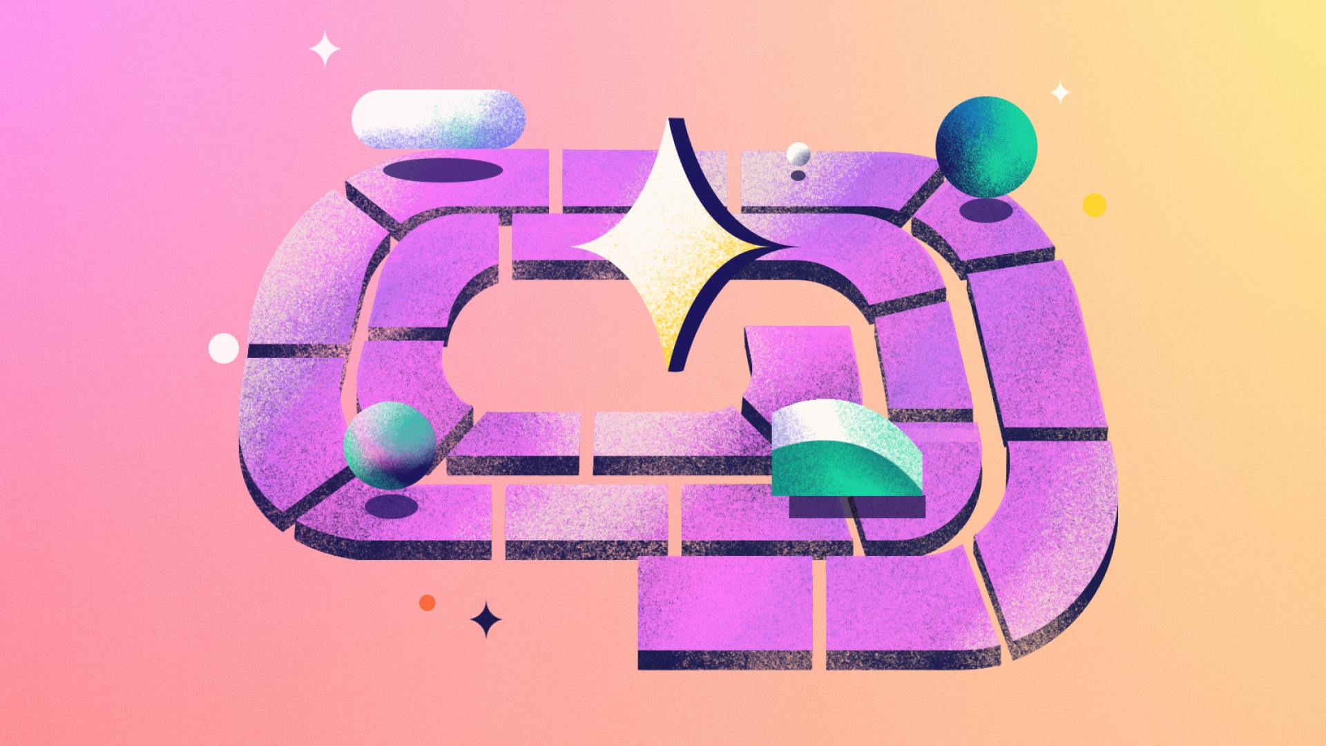 A colorful illustration of a boardgame