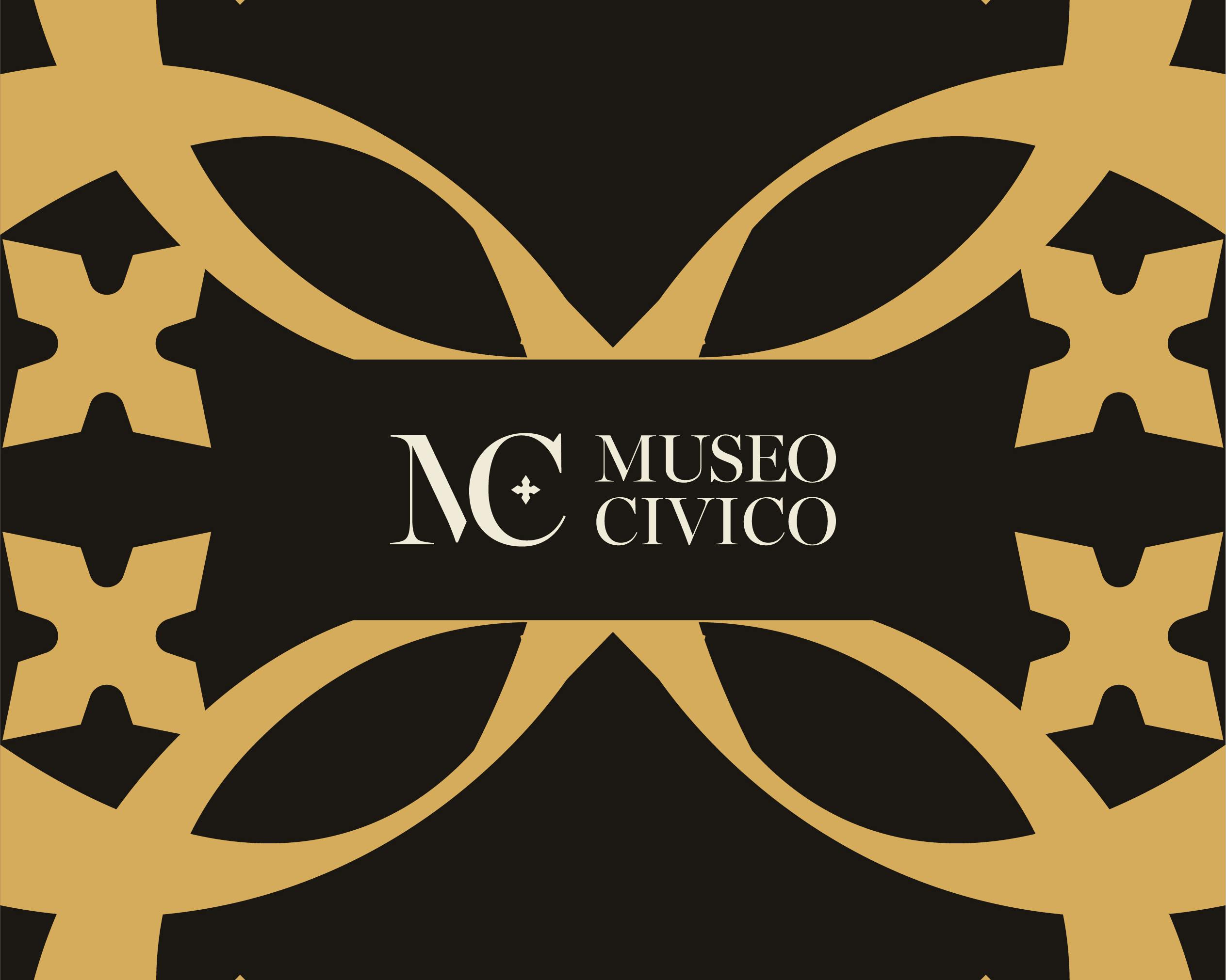 cover portfolio museo civico di Siena giallo e nero realizzato da Cantiere Creativo